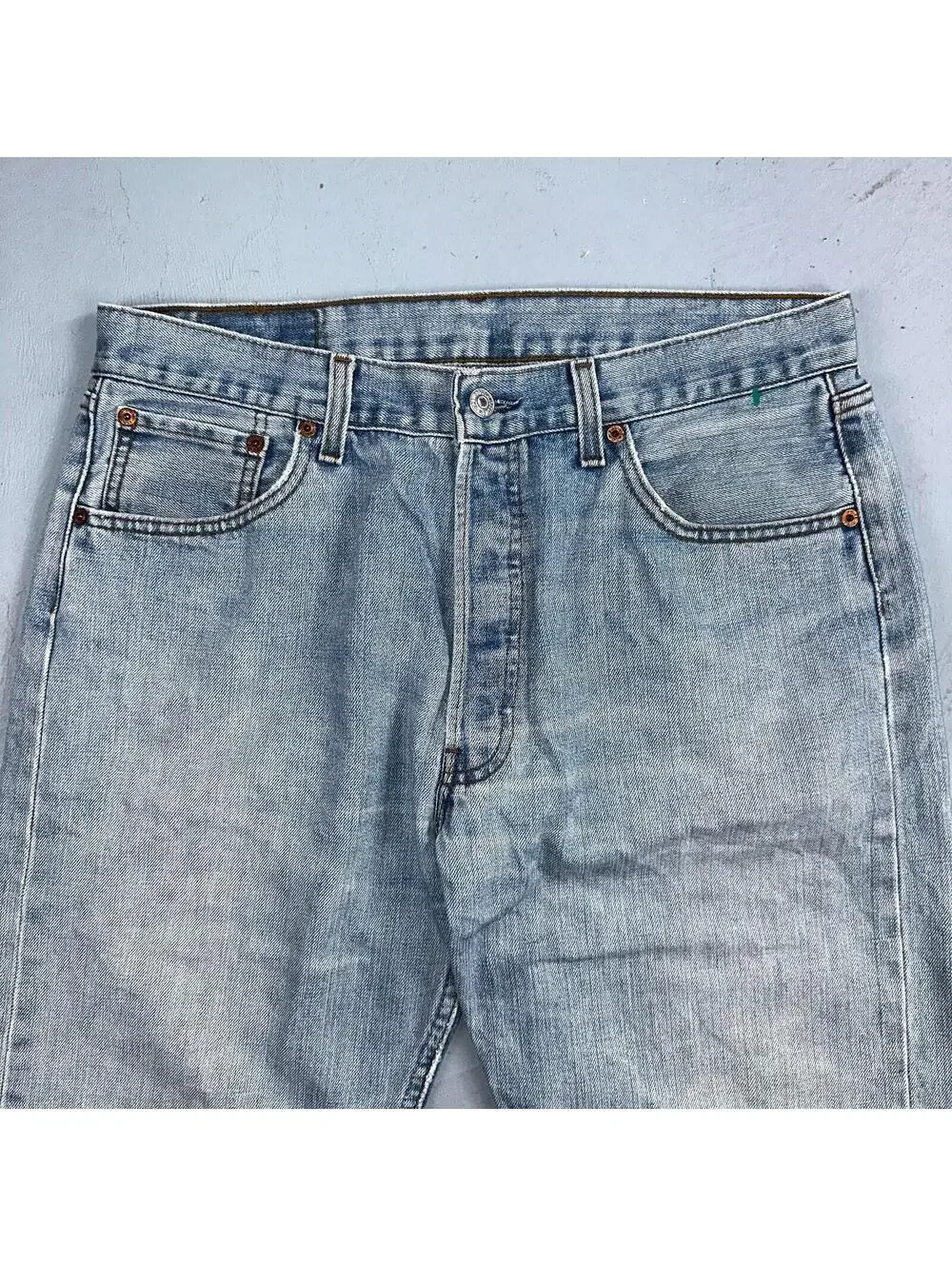 Levis 501 Vintage Y2K XX Straight Leg Jeans Blue Light Wash 34x34 Act 32x31